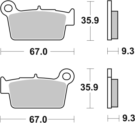 Placute de frana BREMBO [2]