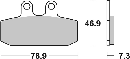 Placute de frana BREMBO CC ROAD [2]