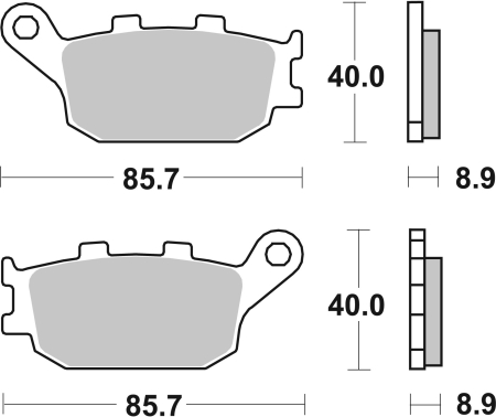 Placute de frana BREMBO CC ROAD [2]