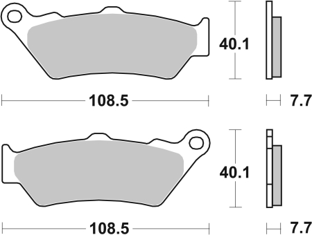 Placute de frana BREMBO CC ROAD [2]
