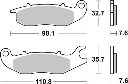 Placute de frana BREMBO CC ROAD [2]