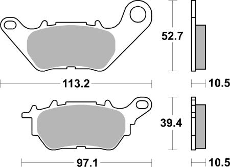 Placute de frana BREMBO CC ROAD [2]