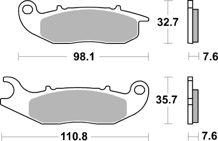 Placute de frana BREMBO CC ROAD [2]