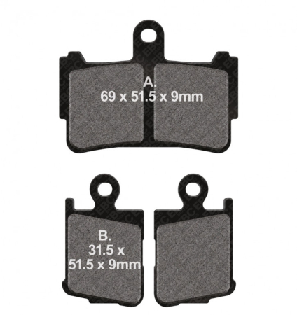 Placute frana - Placute de frana EBC FA499/4HH