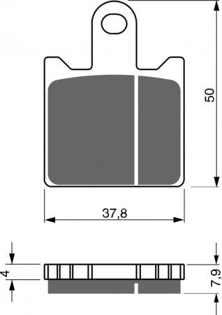 FRANA - Placute de frana GOLDFREN S33 STREET FRONT (1 set = 4 pcs)
