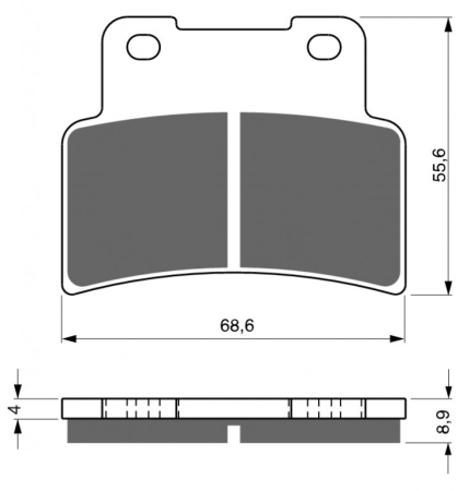 FRANA - Placute de frana GOLDFREN S33 STREET FRONT