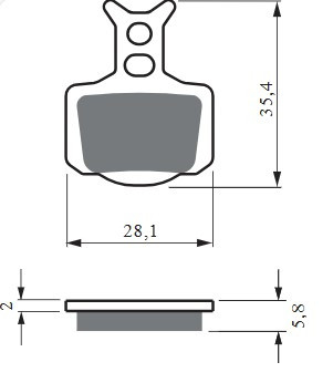 FRANA - Placute de frana GOLDFREN S33 OFF-ROAD FRONT