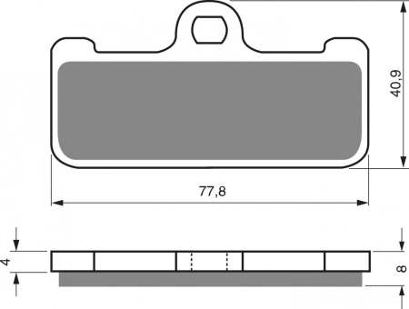 FRANA - Placute de frana GOLDFREN GP6