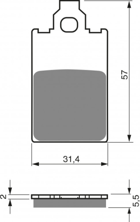 FRANA - Placute de frana GOLDFREN AD