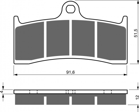 FRANA - Placute de frana GOLDFREN AD OFF-ROAD FRONT