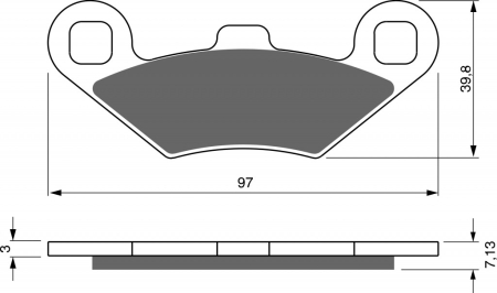 Placute frana - Placute de frana GOLDFREN AD OFF-ROAD FRONT