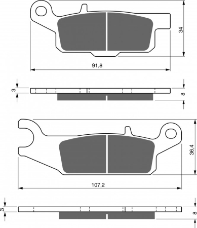 FRANA - Placute de frana GOLDFREN AD OFF-ROAD FRONT