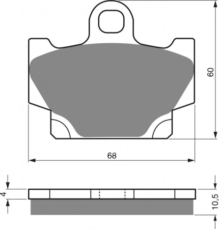 FRANA - Placute de frana GOLDFREN AD OFF-ROAD FRONT