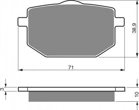 FRANA - Placute de frana GOLDFREN AD OFF-ROAD FRONT