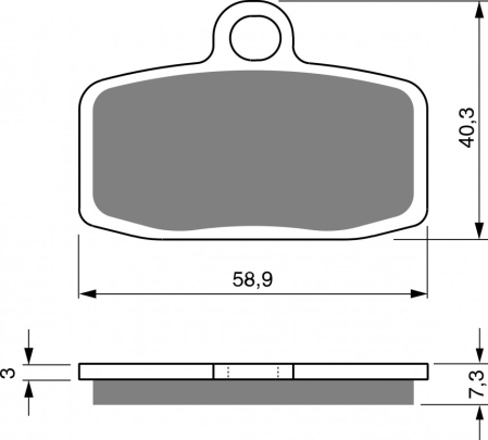 Placute frana - Placute de frana GOLDFREN S33 OFF-ROAD FRONT