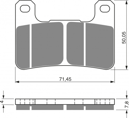 Placute frana - Placute de frana GOLDFREN S33 STREET FRONT