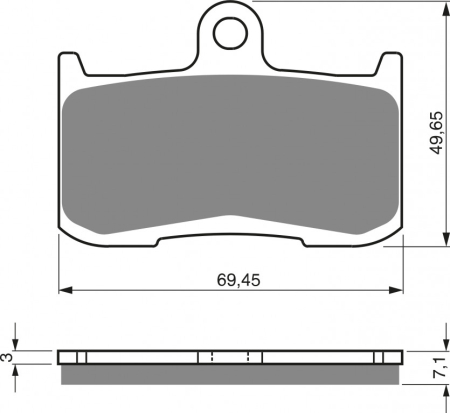 FRANA - Placute de frana GOLDFREN GP6
