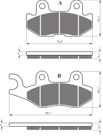 FRANA - Placute de frana GOLDFREN K5
