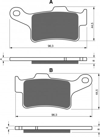 Placute frana - Placute de frana GOLDFREN K5