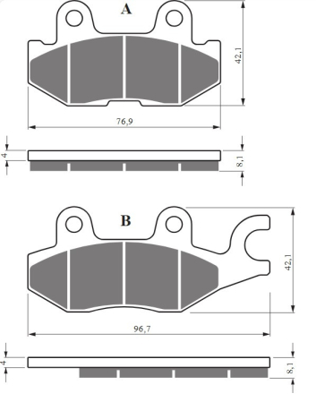 FRANA - Placute de frana GOLDFREN K5