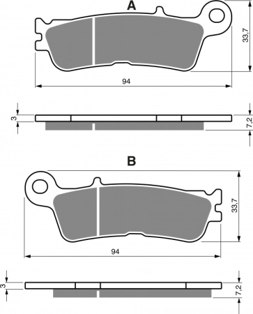 FRANA - Placute de frana GOLDFREN K5