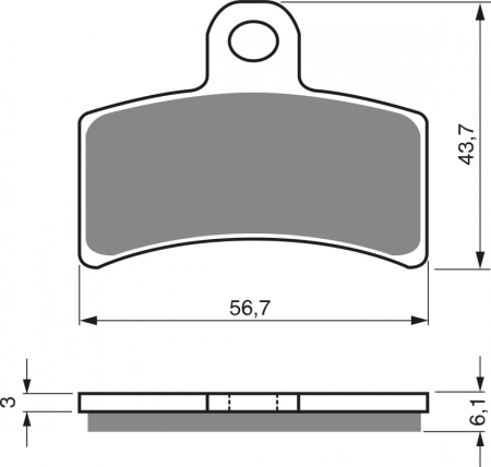 FRANA - Placute de frana GOLDFREN K5