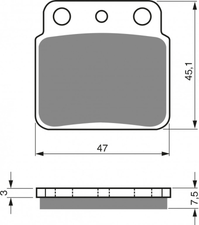 FRANA - Placute de frana GOLDFREN K5