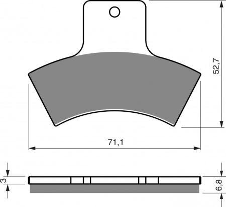 Placute frana - Placute de frana GOLDFREN K5