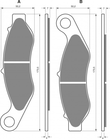 Placute frana - Placute de frana GOLDFREN S3