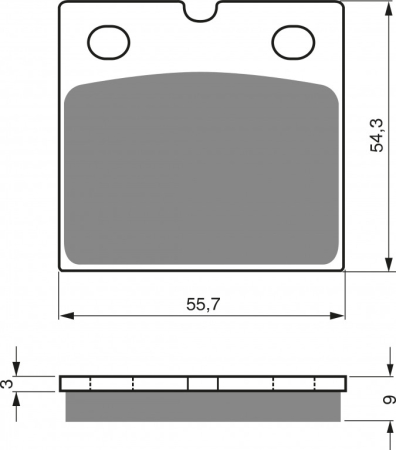 Placute frana - Placute de frana GOLDFREN S33 STREET FRONT