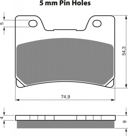 Placute frana - Placute de frana GOLDFREN S33 STREET FRONT