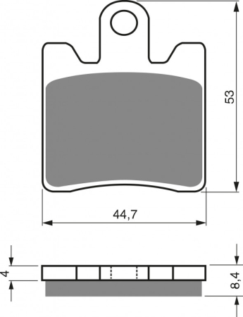 Placute frana - Placute de frana GOLDFREN S33 STREET FRONT