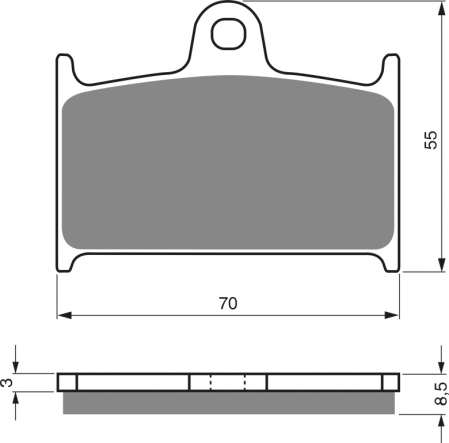 Placute frana - Placute de frana GOLDFREN S3