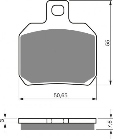 Placute frana - Placute de frana GOLDFREN S33 STREET FRONT