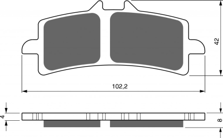 FRANA - Placute de frana GOLDFREN S33 STREET FRONT