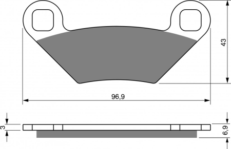 Placute frana - Placute de frana GOLDFREN K5