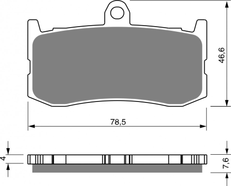 FRANA - Placute de frana GOLDFREN GP6