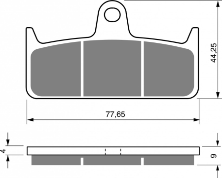 FRANA - Placute de frana GOLDFREN GP6