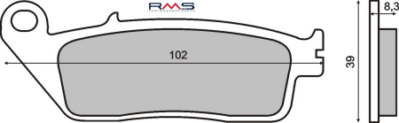 FRANA - Placute de frana RMS organic