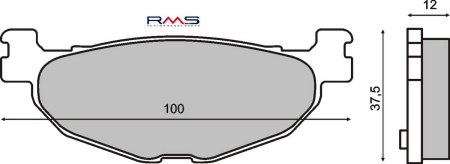 Placute frana - Placute de frana RMS organic