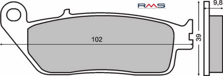 FRANA - Placute de frana RMS organic