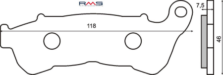 FRANA - Placute de frana RMS organic