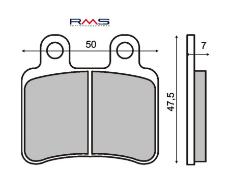 FRANA - Placute de frana RMS organic