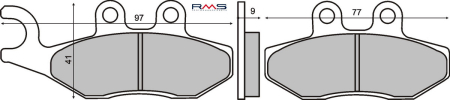 FRANA - Placute de frana RMS organic