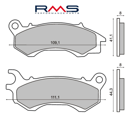 FRANA - Placute de frana RMS organic
