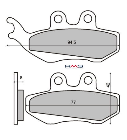 Placute frana - Placute de frana RMS organic