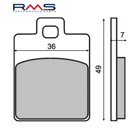 Placute frana - Placute de frana RMS organic