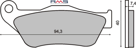 Placute frana - Placute de frana RMS organic