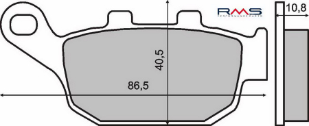 FRANA - Placute de frana RMS organic