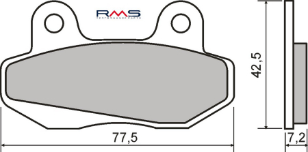 FRANA - Placute de frana RMS organic